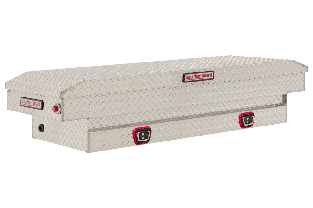 Weather Guard Saddle Truck Tool Box Aluminum Compact Clear - Intensery