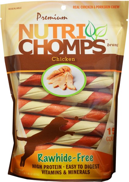 Nutri Chomps Chicken Twist with Flavor Wrap Dog Treats - Intensery