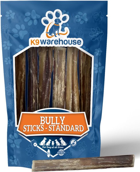 K9warehouse Standard 6-inch Bully Sticks Dog Treats - Intensery
