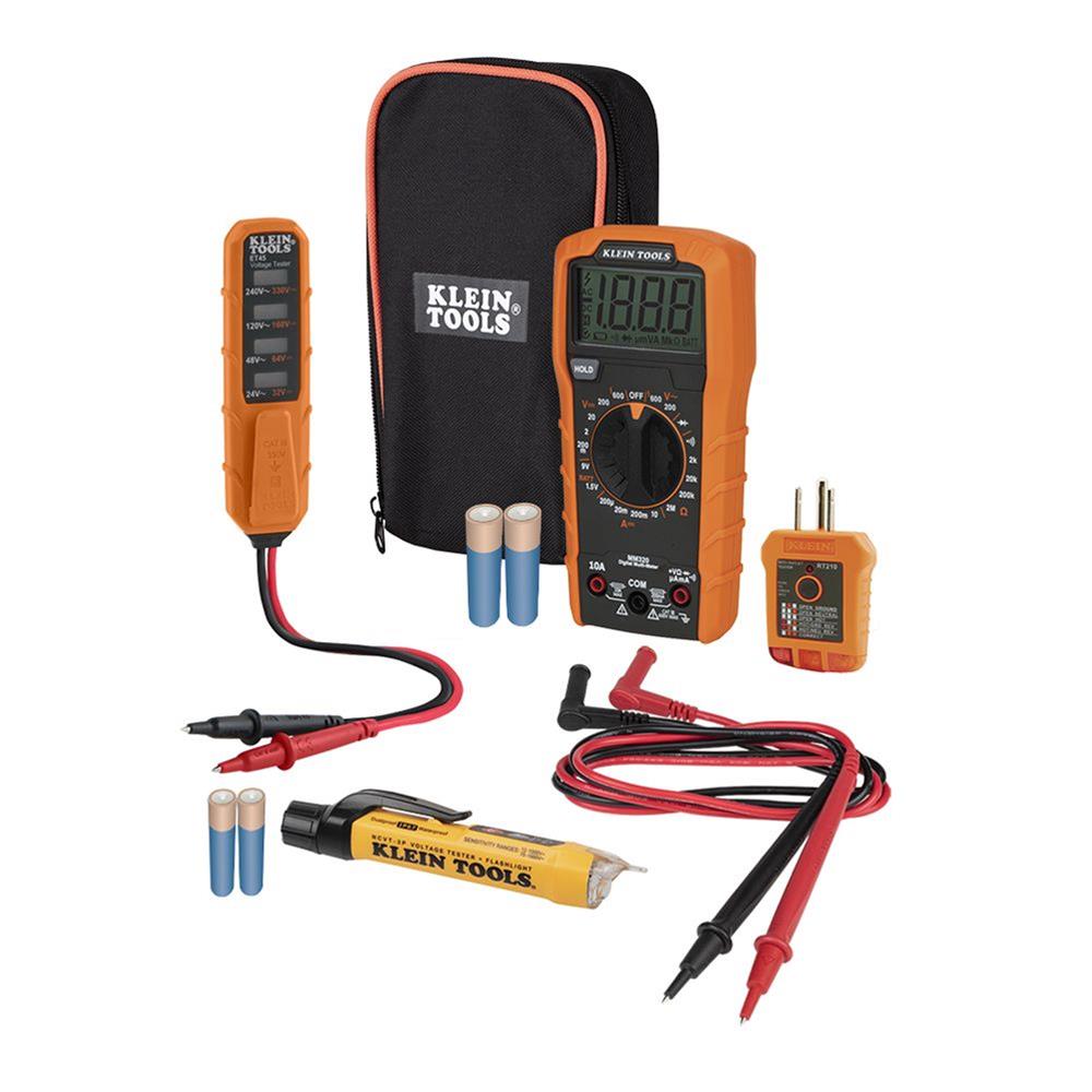 Klein Tools MM320KIT Klein Tools Digital Multimeter Electrical Test Kits - Intensery