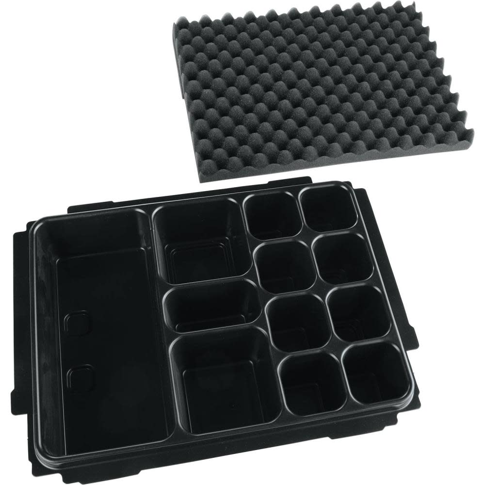 Makita MAKPAC Interlocking Case Universal Insert Tray with Foam Lid - Intensery