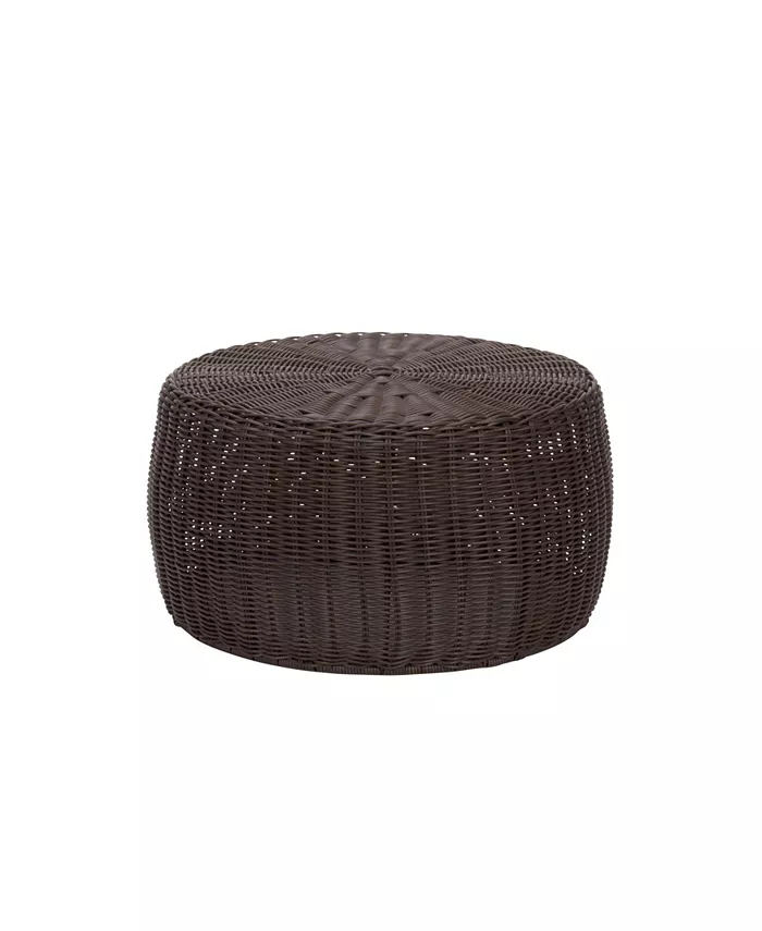 Household Essentials Household Essential Resin Wicker Low Table - Intensery