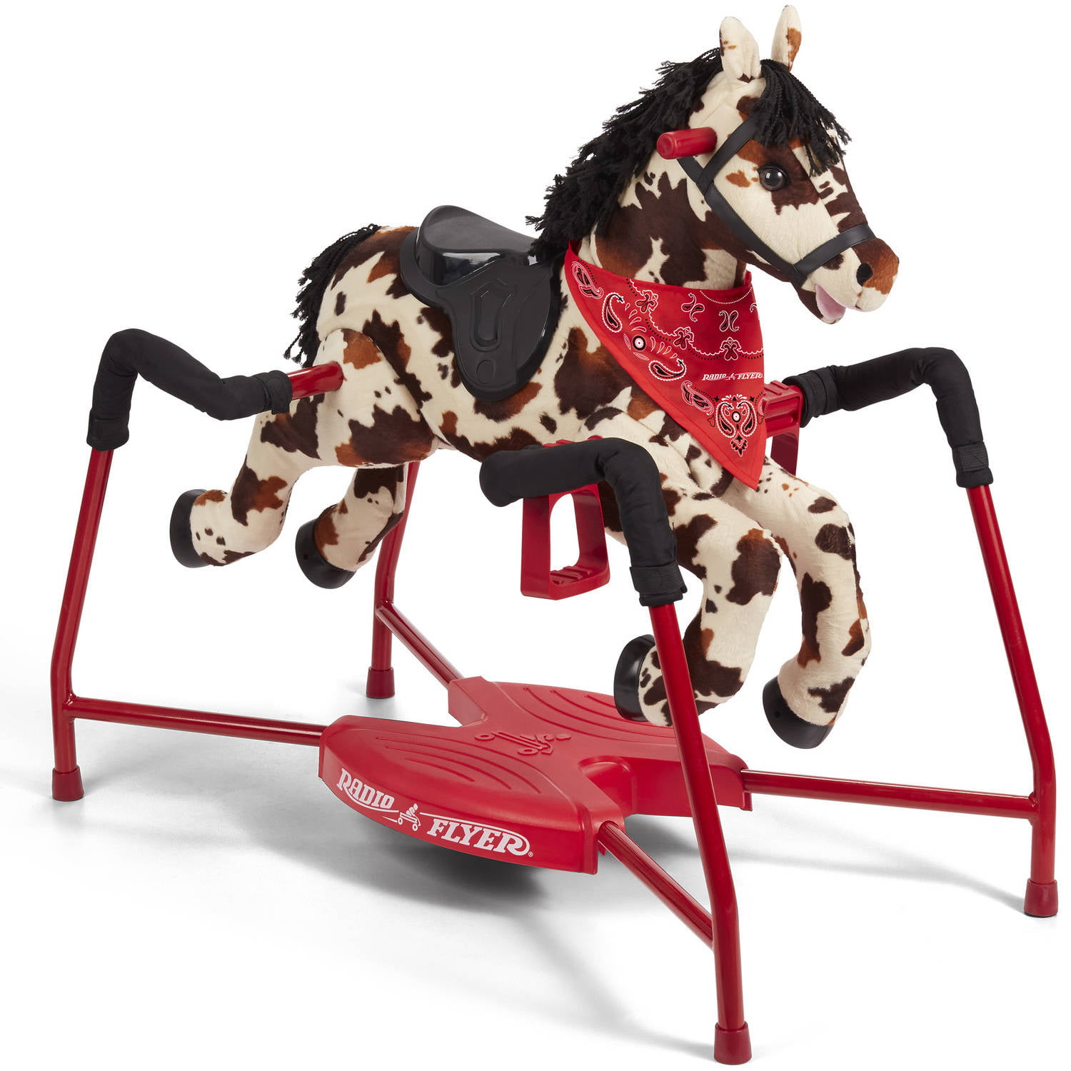 Radio Flyer, Freckles Interactive Spring Horse, Ride-on with Sounds - Intensery