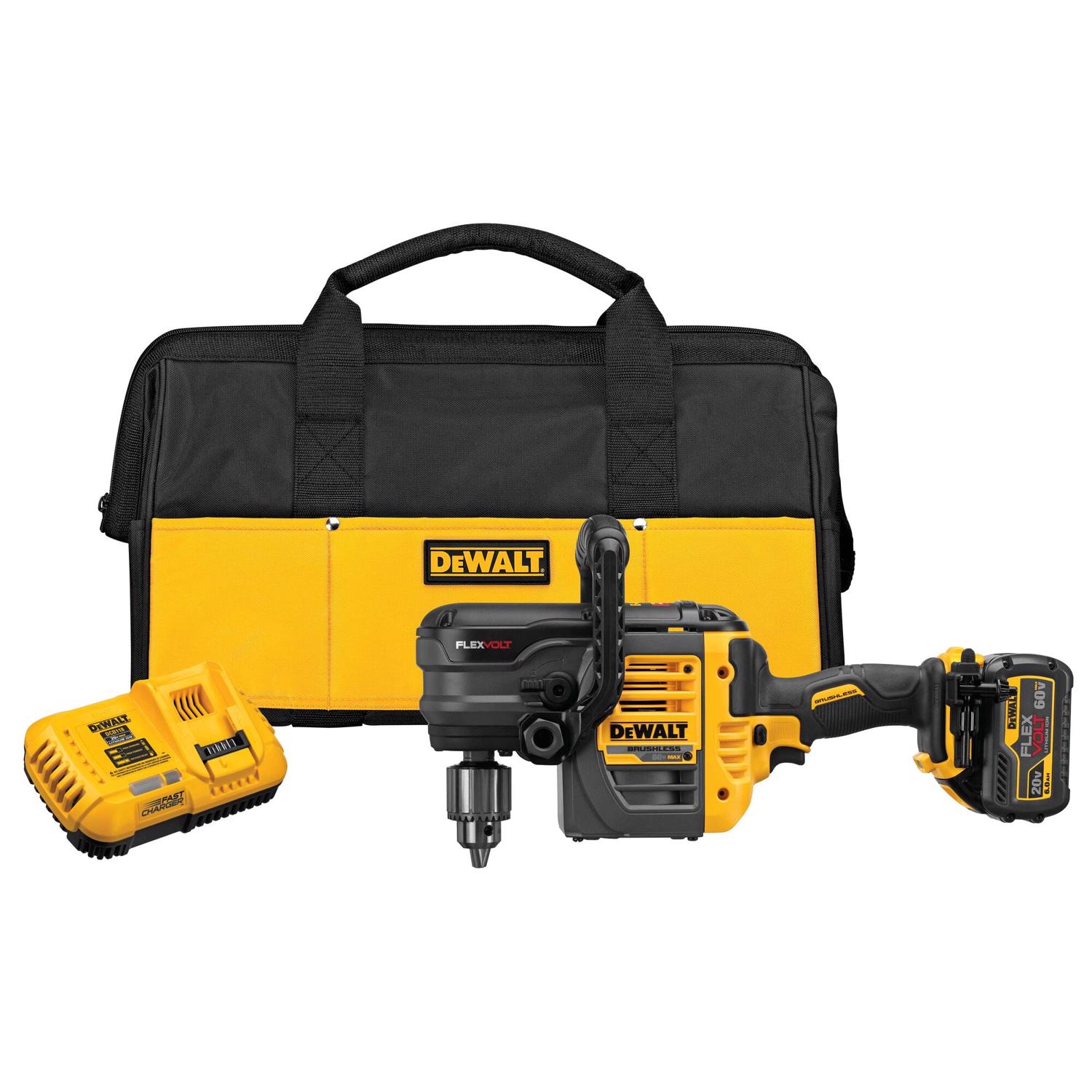 DeWalt FLEXVOLT 60 V 1/2 in. Brushless Cordless VSR Stud and Joist Drill Kit (Battery \u0026 Charger) - Intensery