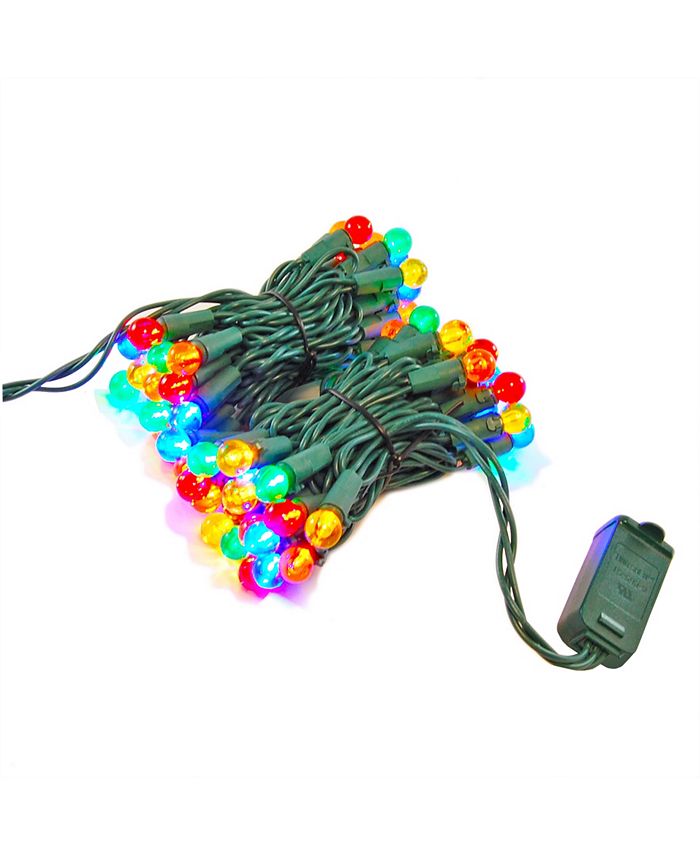 Macy's Lumabase 70 Multi Colored Plastic Globes Electric String Lights - Intensery