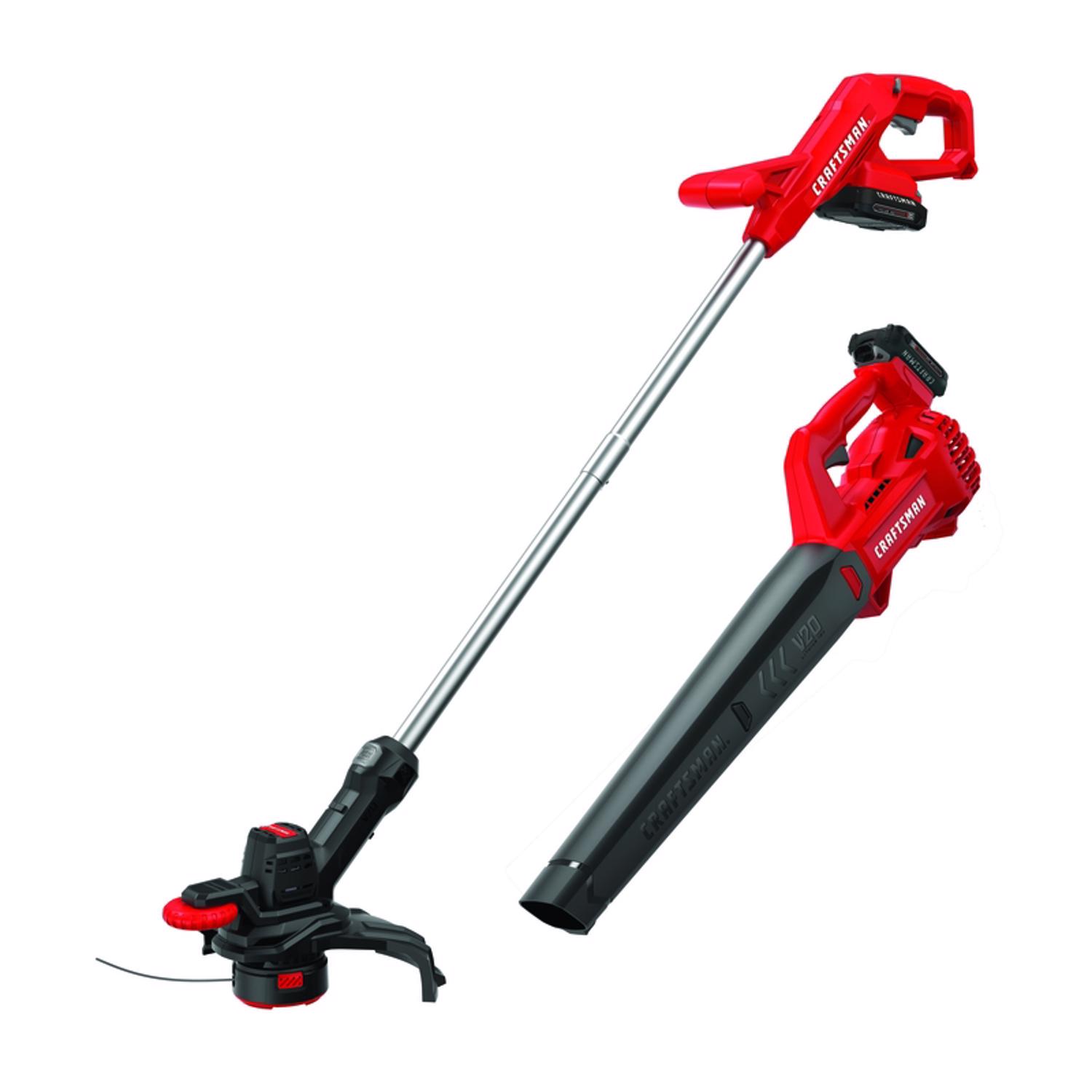 Craftsman V20 CMCK279C2 10 in. Battery Blower/Trimmer Kit (Battery \u0026 Charger) - Intensery