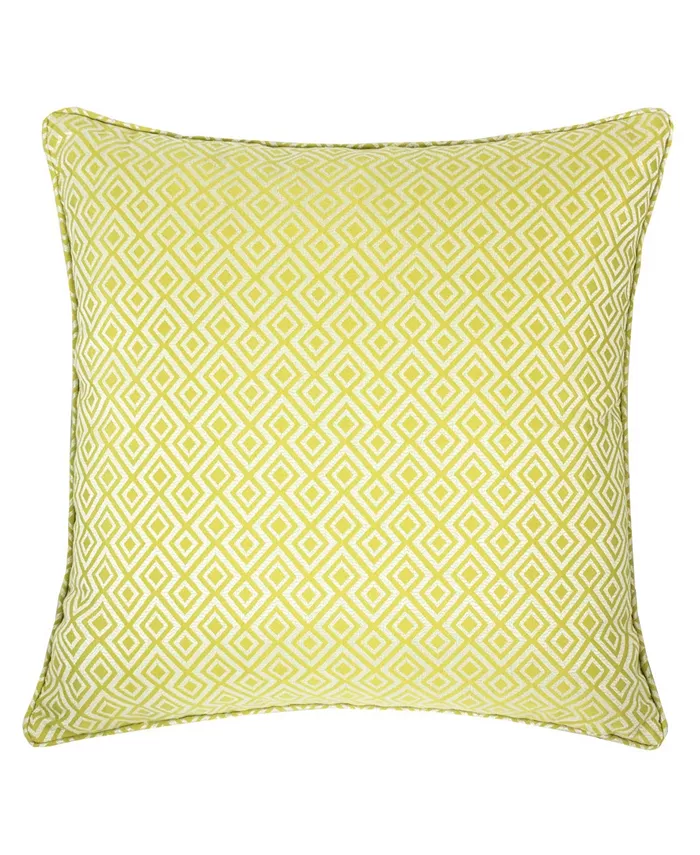 Homey Cozy Maggie Jacquard Square Decorative Throw Pillow - Intensery