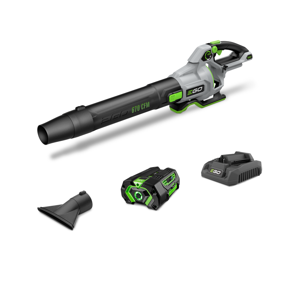 EGO POWER+ Blower Kit 670 CFM with 4Ah Battery and 320W Charger LB6703 from EGO - Intensery