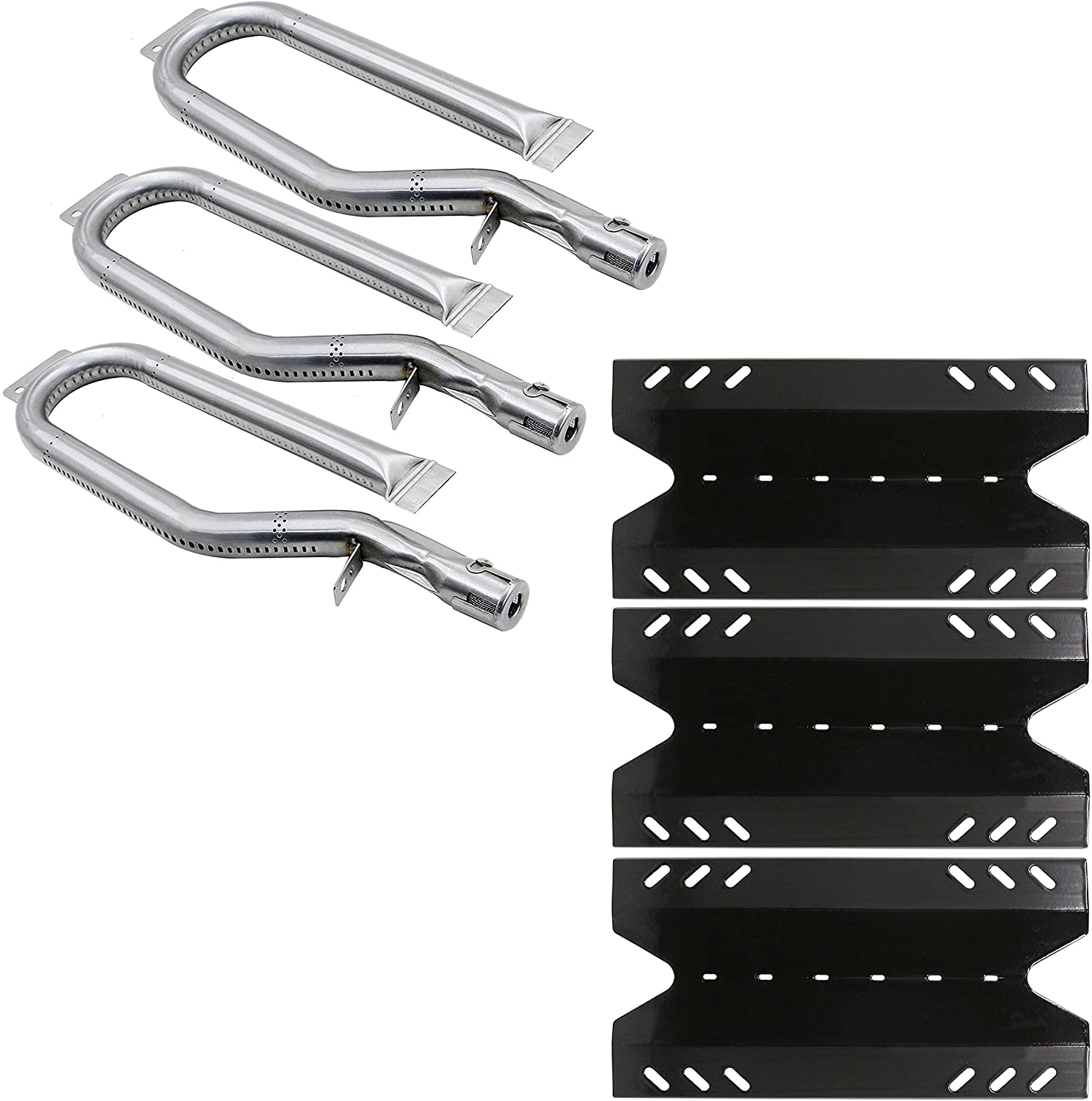 Repair Kit for Kenmore Sears 119.16675, 119.17675, 166750, 176750, BQ06W03-1, BQ06W03-1 Grills, Burner+Heat Plates Kit - Intensery