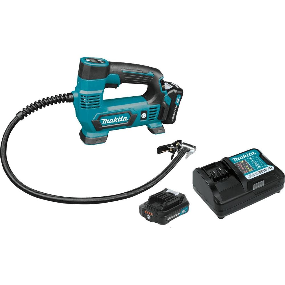 Makita 12V Max CXT Lithium-Ion Cordless Inflator Kit (2.0Ah) MP100DWRX1 from Makita - Intensery