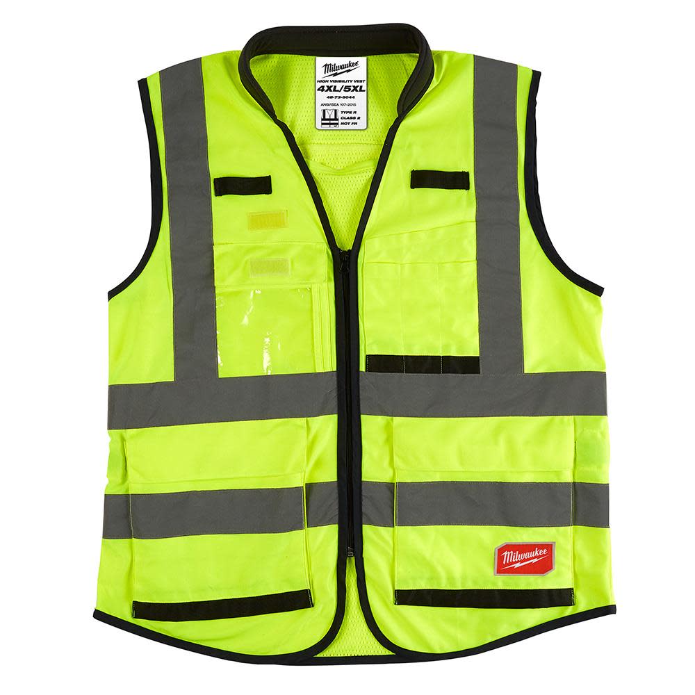 High Visibility Yellow Performance Safety VestXXL/XXXL - Intensery