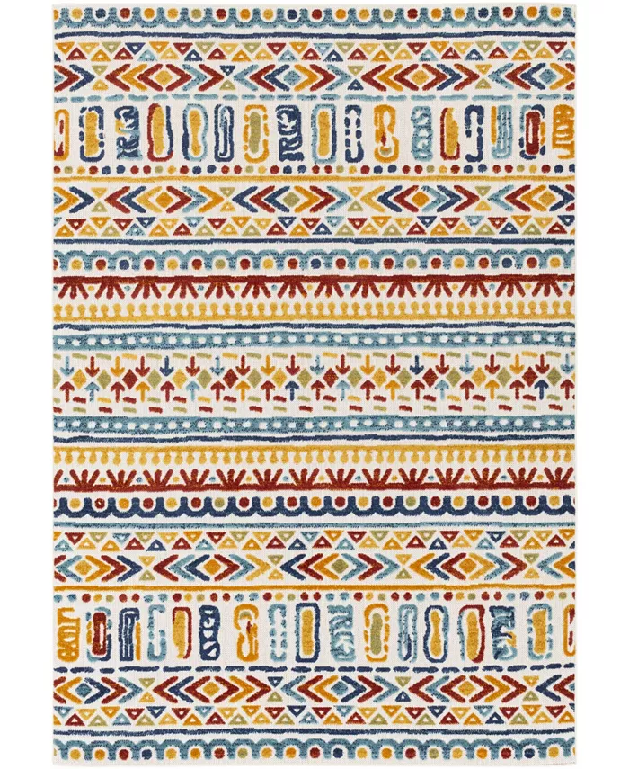 Abbie Allie Rugs Doyle DYL-2314 Aqua 2' x 3' Outdoor Area Rug - Intensery
