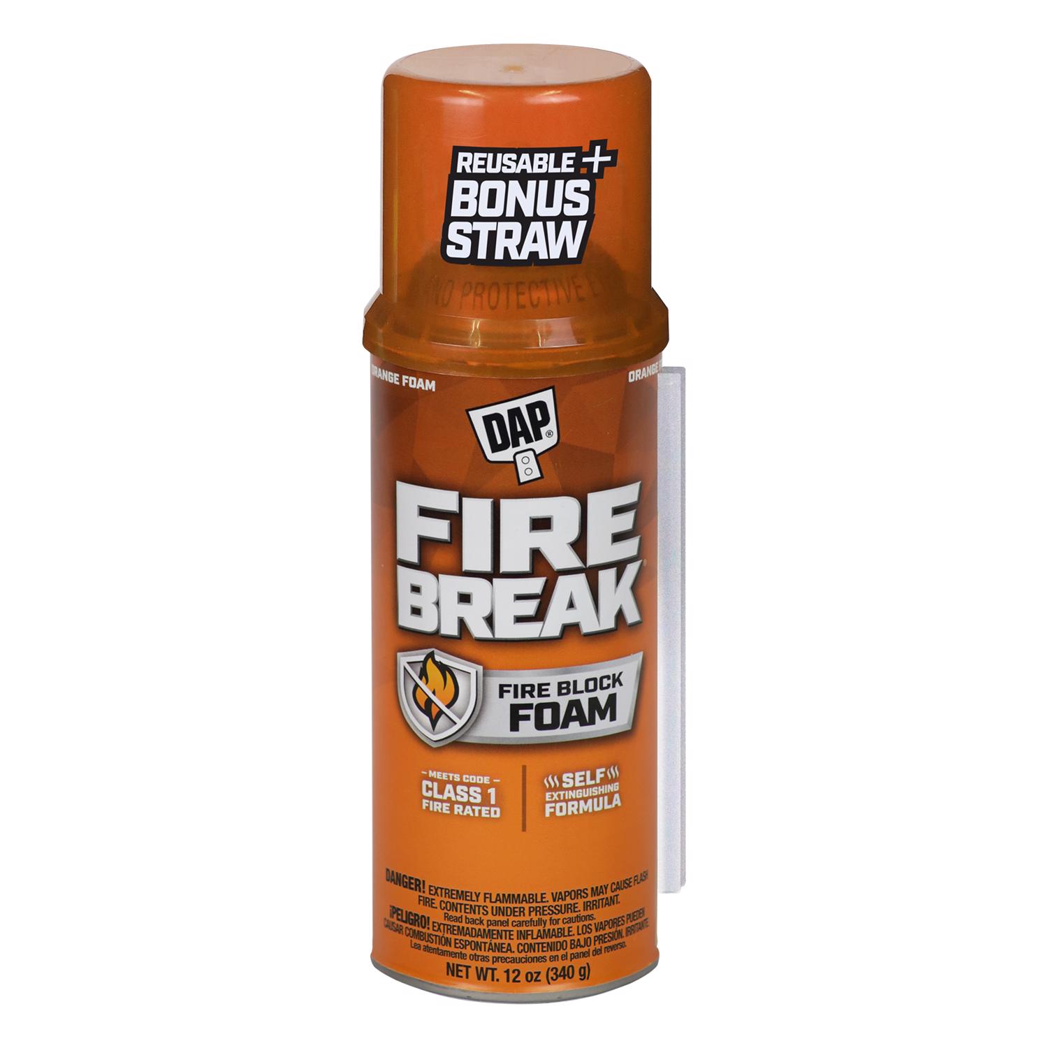 Touch \u0027n Foam Fire Break Orange Polyurethane Foam Sealant 12 oz - Intensery
