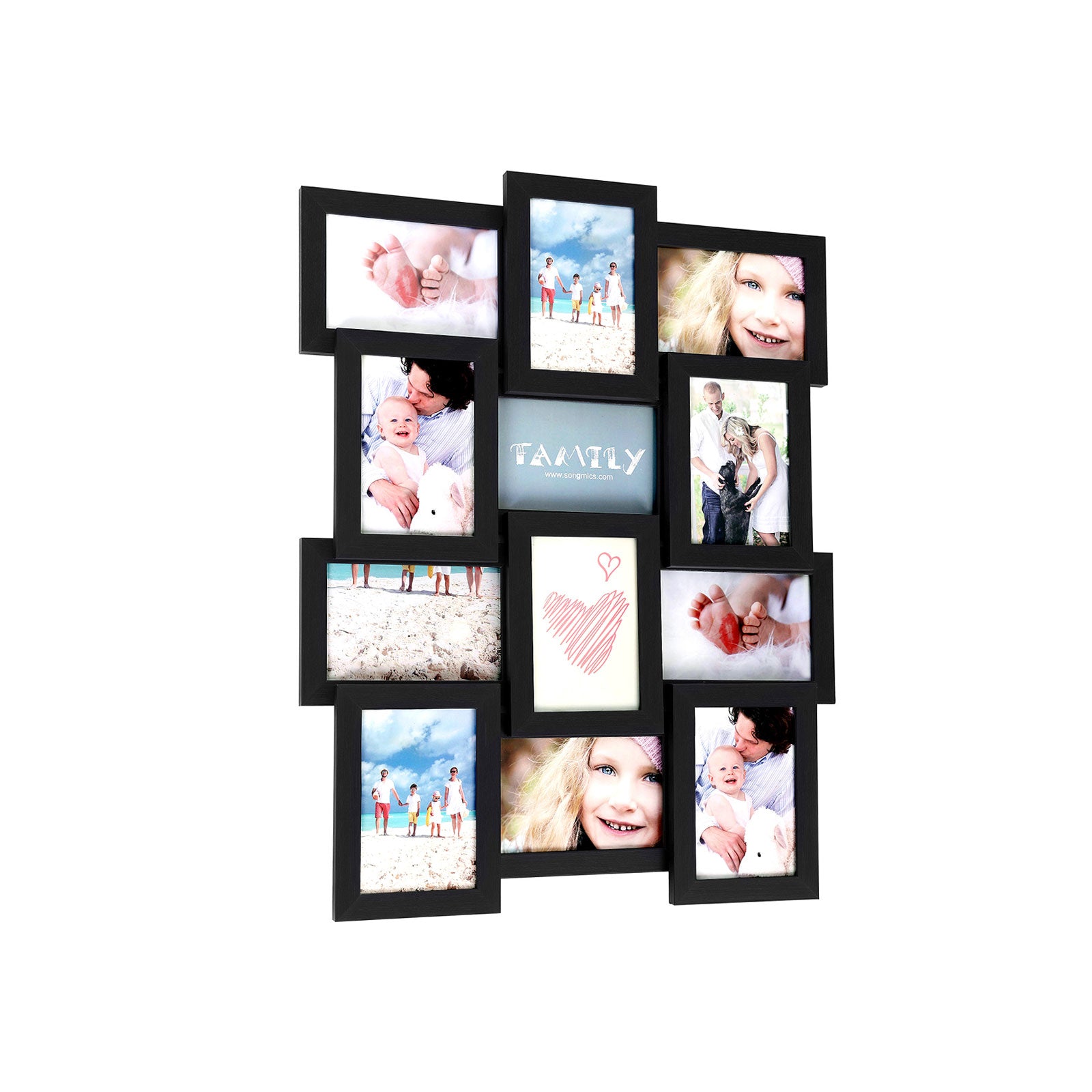 SONGMICS Set of 12 4x6 Collage Picture FramesRustic Brown - Intensery