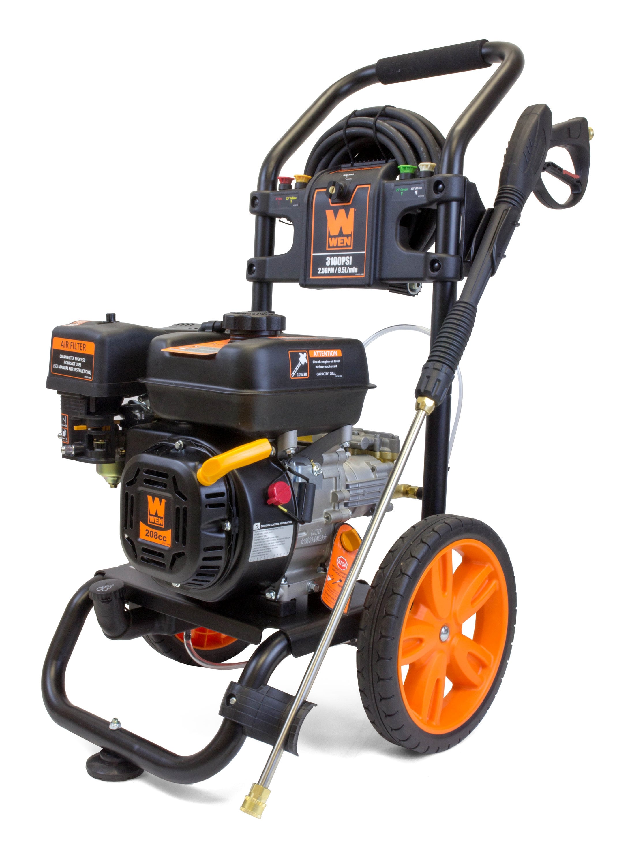 WEN 3200 PSI 2.5-Gallon-GPM Cold Water Gas Pressure Washer (CARB) PW3200 - Intensery