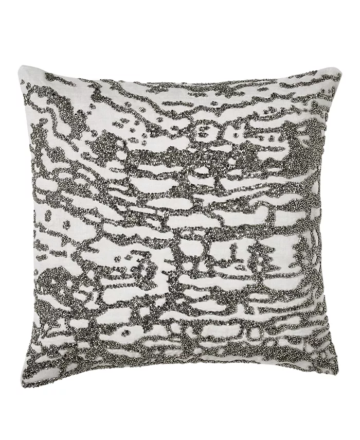 Donna Karan Collection Luna Beaded Decorative Pillow - Intensery