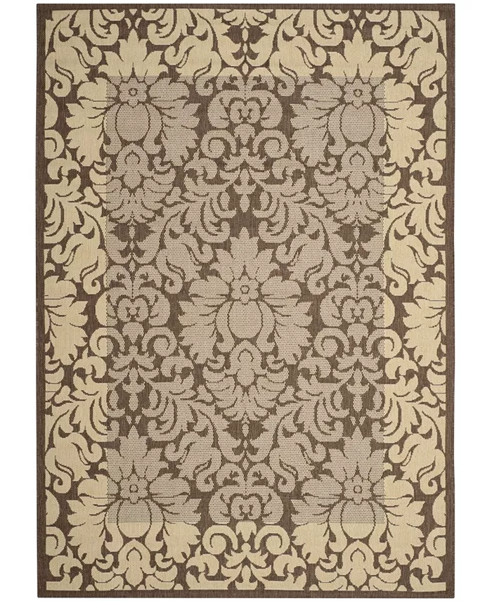Safavieh Courtyard Chocolate and Natural 6'7