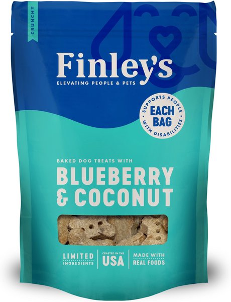 Finley's Barkery Wheat-Free Blueberry and Coconut Crunchy Biscuit Dog Treats - Intensery