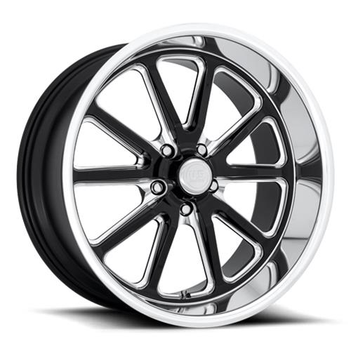 U.S. Mags U11717806145 U.S. Mags Rambler U117 Black with Diamond Cut Lip Wheels - Intensery