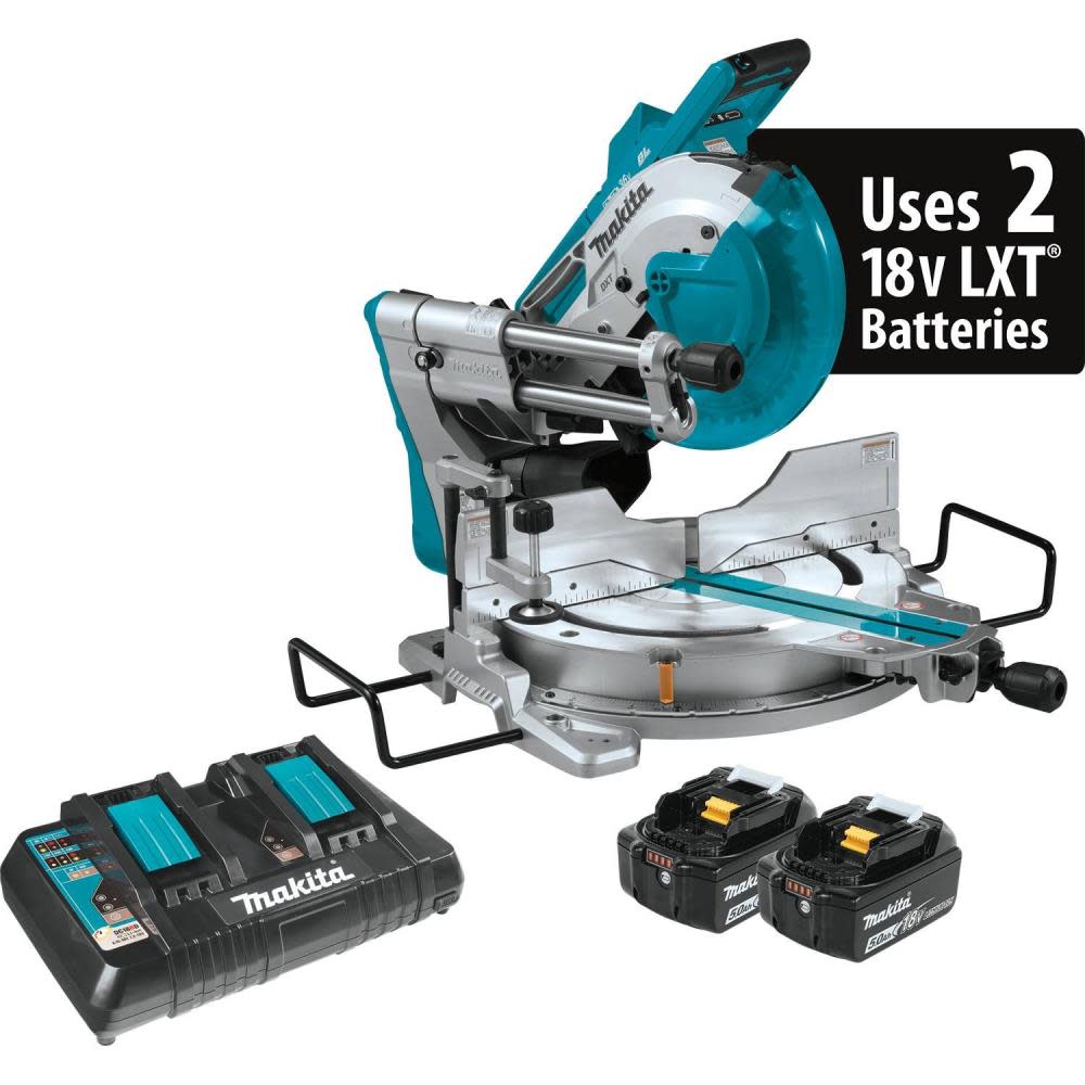 18V X2 LXT® Lithium-Ion (36V) Brushless Cordless 10 Dual-Bevel Sliding Compound Miter Saw Kit， AWS™ and Laser (5.0Ah) - Intensery