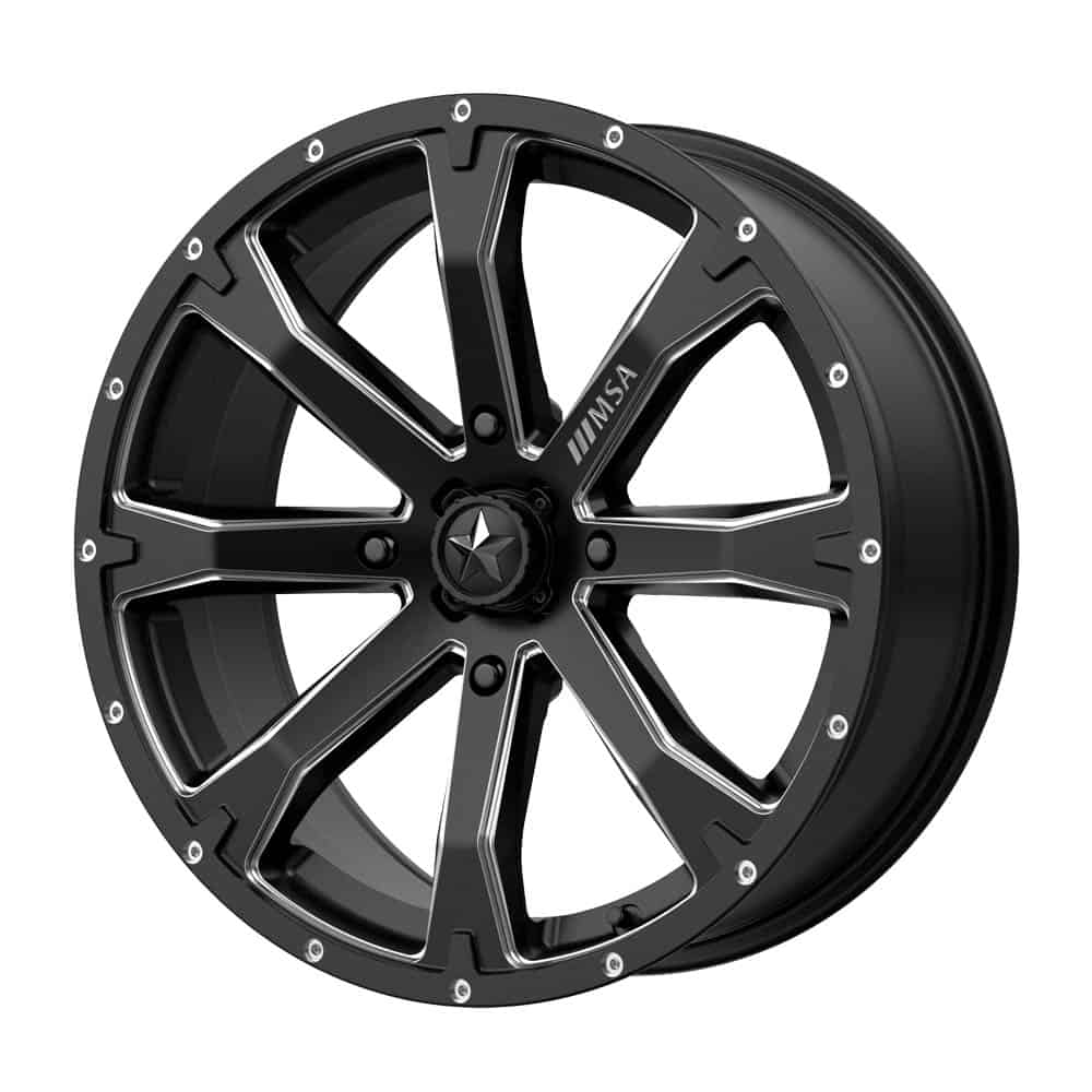 MSA Offroad Wheels M42 BOUNTY MA42 15X7 4X110 S-BLK MILL 10MM - Intensery