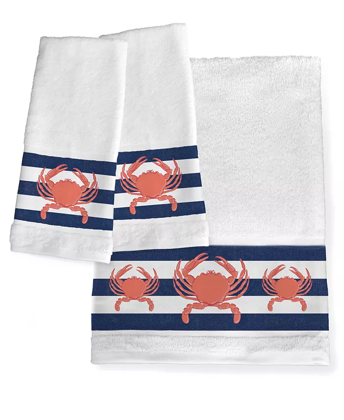 Laural Home Crab Stripe Bath Towel - Intensery