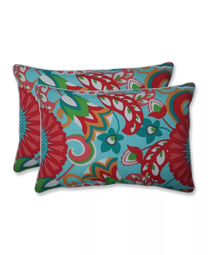 Pillow Perfect Sophia Over-Sized Rectangular Throw Pillow， Set of 2 - Intensery