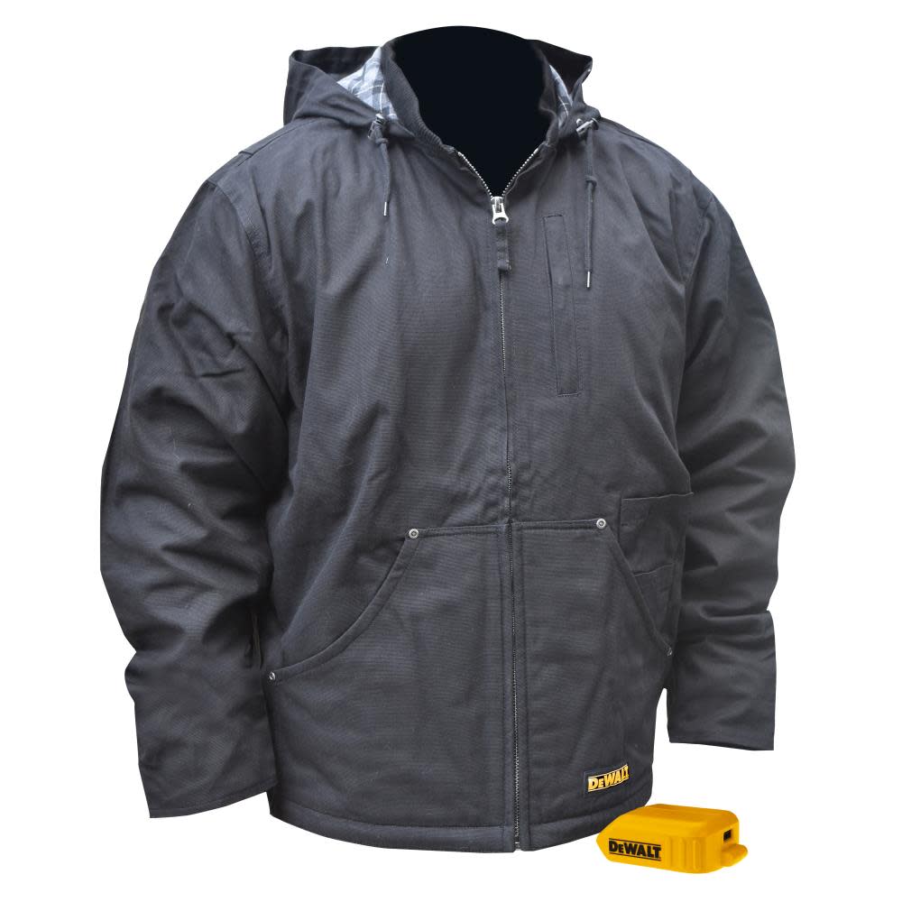 DEWALT Unisex Heated Bare Tool Heavy Duty Work Coat Black XL DCHJ076ABB-XL from DEWALT - Intensery