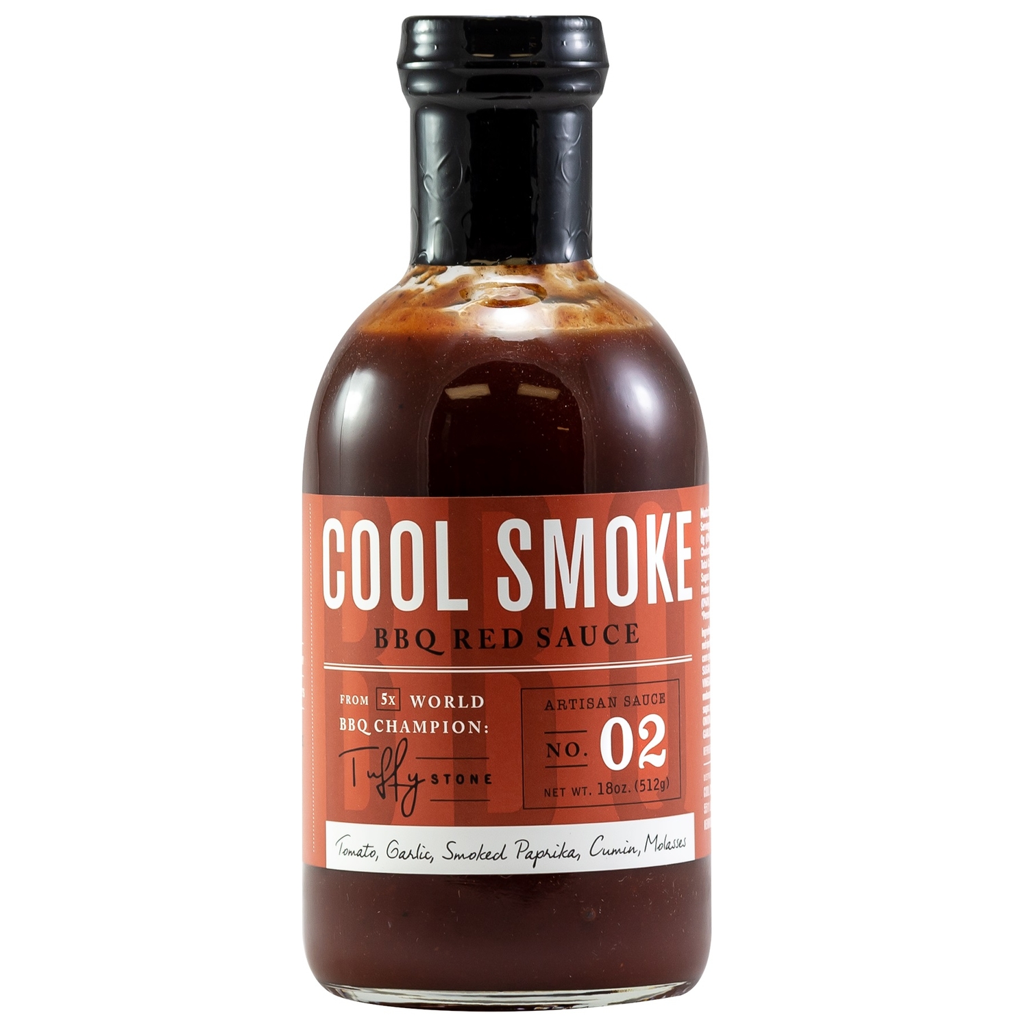 Cool Smoke Tuffy Stone Spicy， Tangy \u0026 Sweet BBQ Sauce 18 oz - Intensery