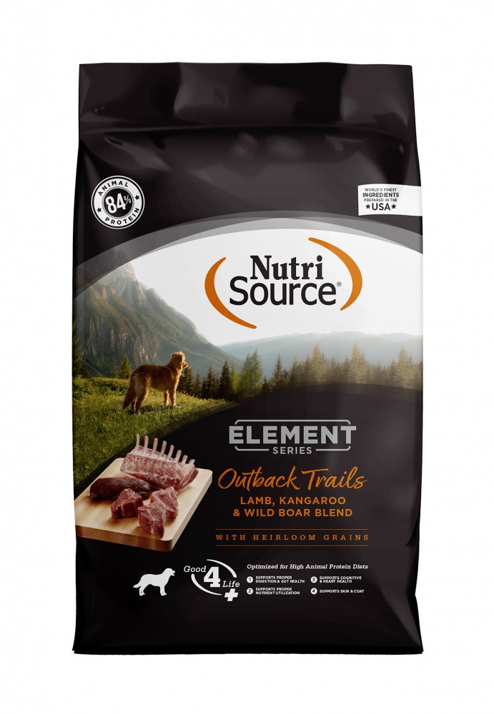 NutriSource Element Series Outback Trails Recipe Dry Dog Food - 24 lb Bag - Intensery