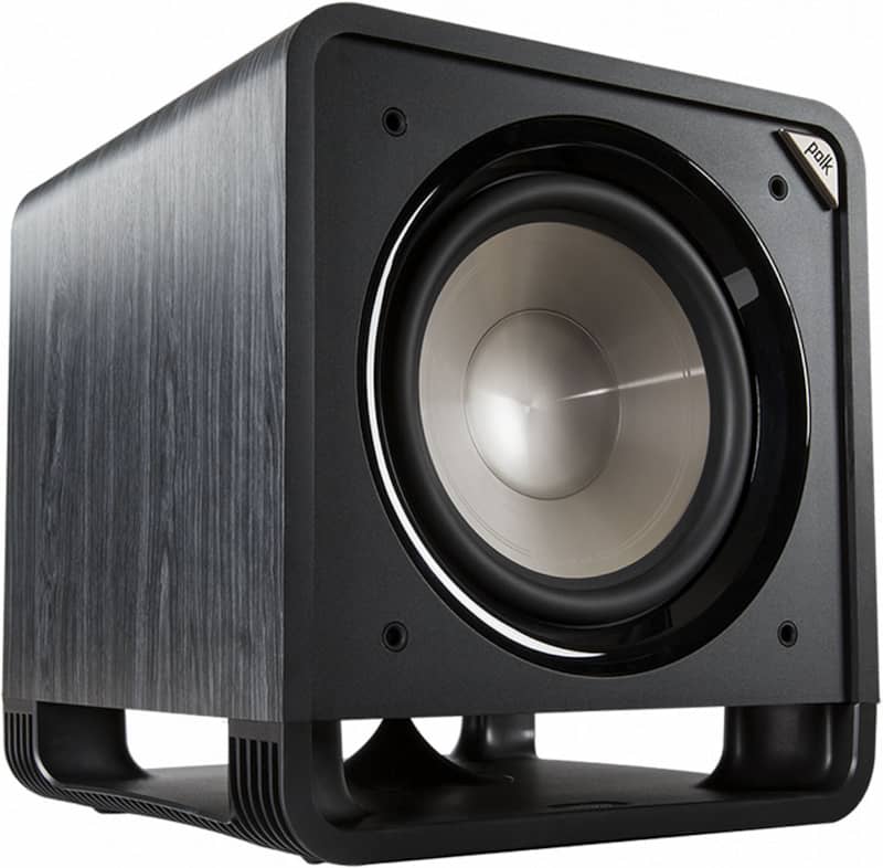Polk Audio HTS 12 Powered Washed Black Walnut Subwoofer - Intensery