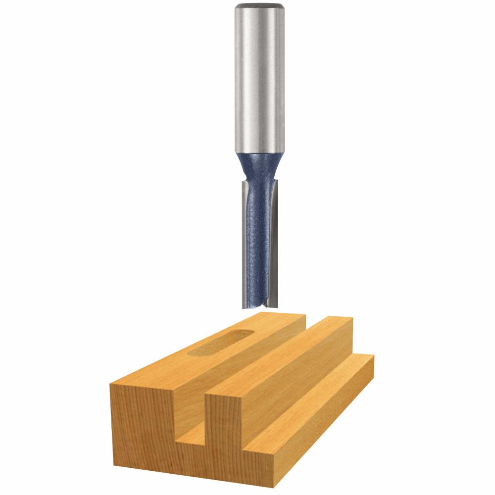 Bosch 3/8 In. x 1 In. Carbide Tipped 2-Flute Straight Bit 85241M from Bosch - Intensery