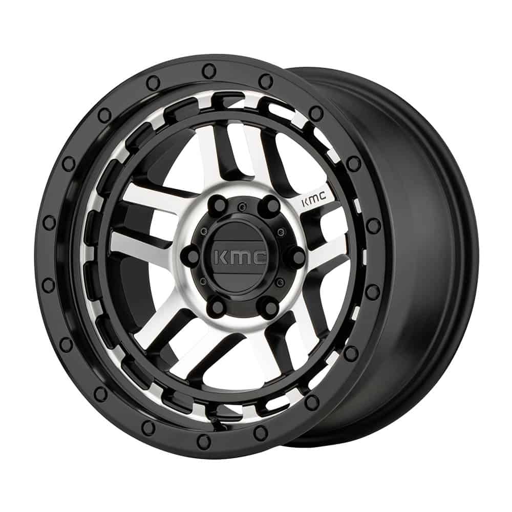 KMC KM540 RECON KM540 18X8.5 6X5.5 S-BLK MACH 18MM - Intensery