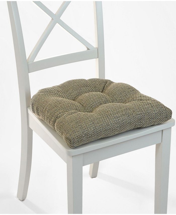 Klear Vu The Gripper Non-Slip Tyrus Tufted Chair Pad Cushion， Set of 2 - Intensery