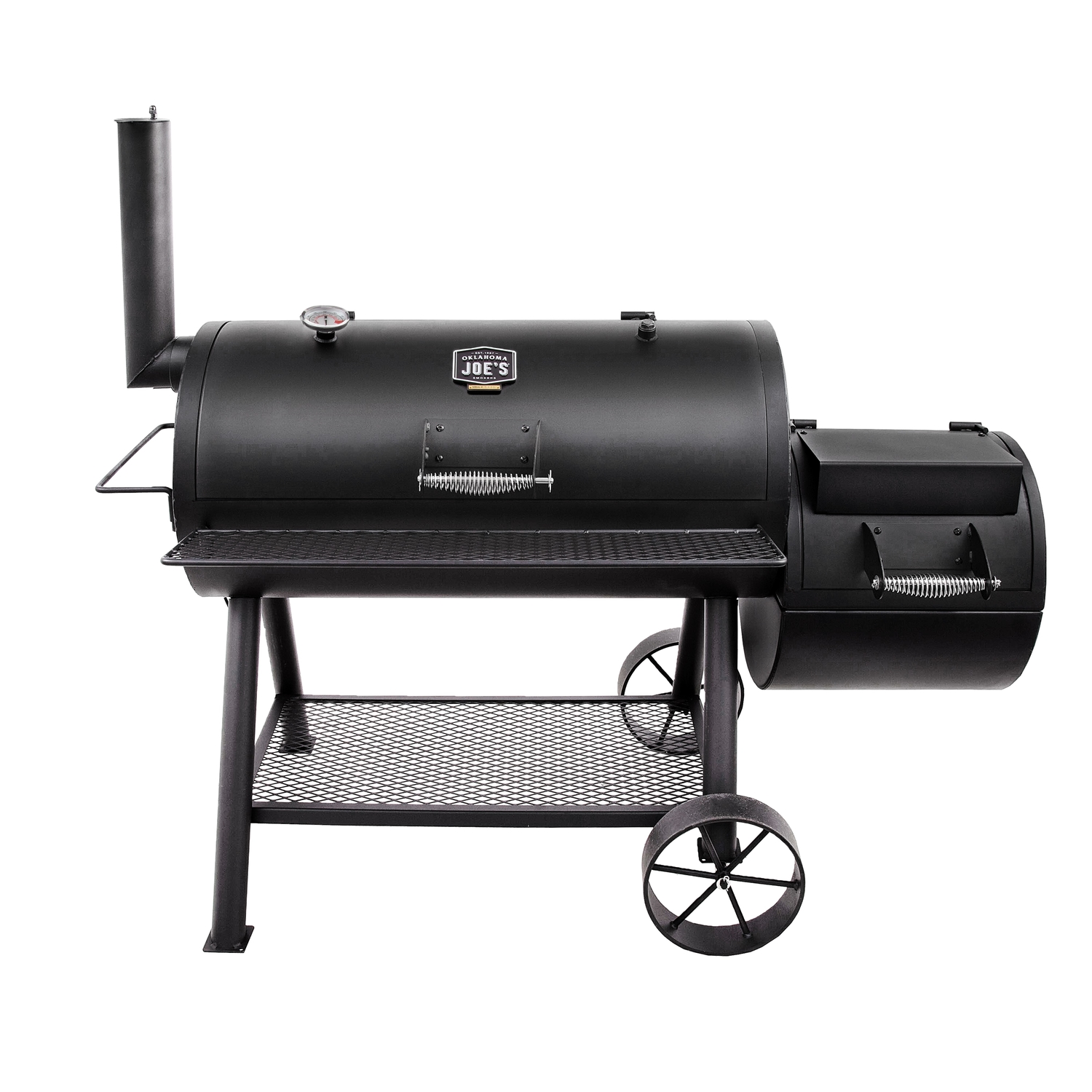 Oklahoma Joe\u0027s Longhorn Charcoal/Wood Offset Smoker Black - Intensery
