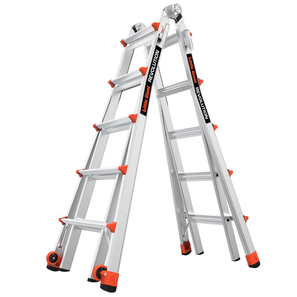 22-ft Aluminum 300-lb Telescoping Type IA Multi-Position Ladder - Intensery