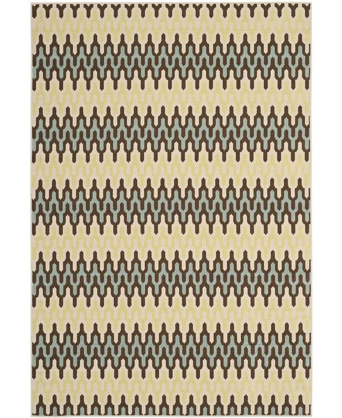 Safavieh Hampton Light Blue and Green 8' x 11' Outdoor Area Rug - Intensery