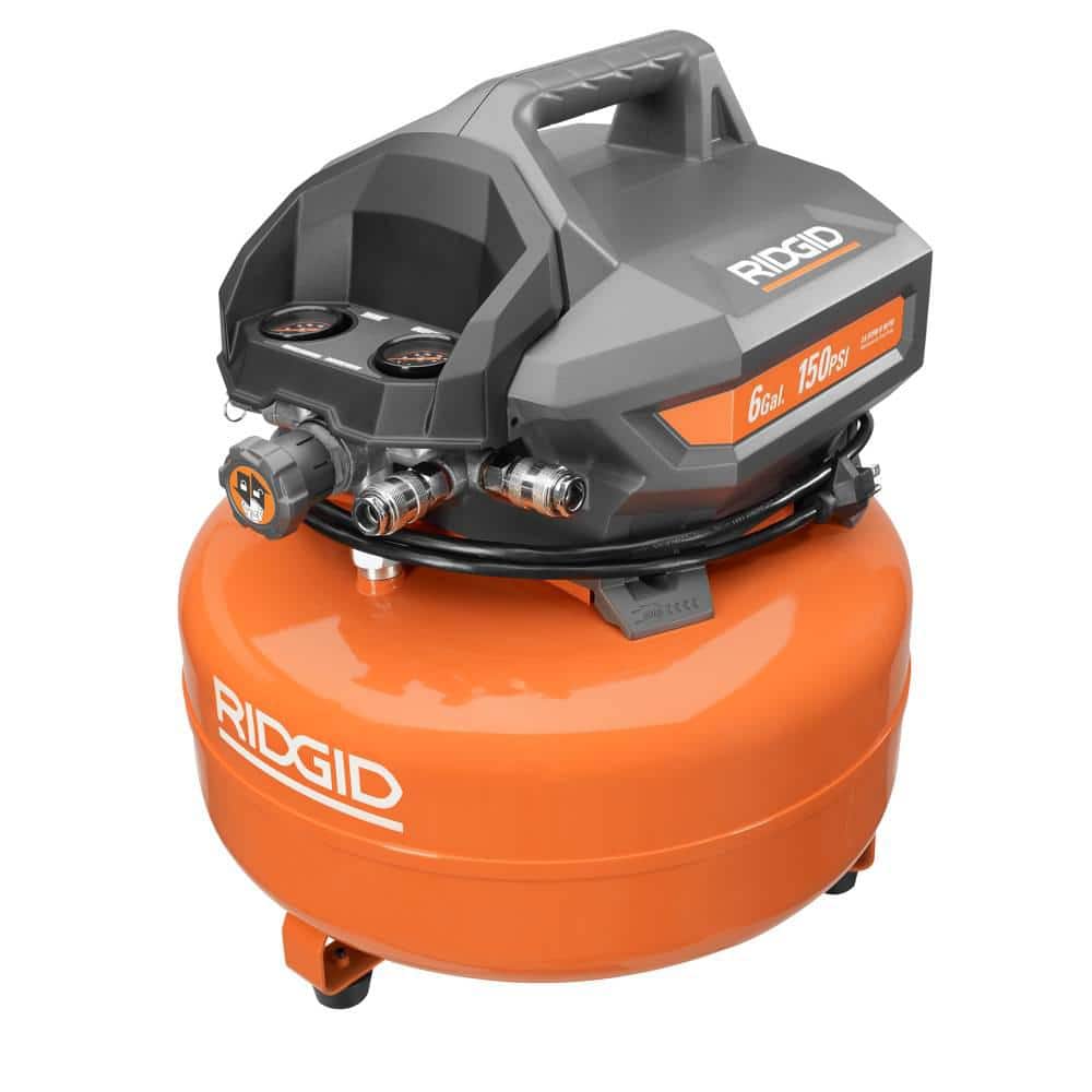 RIDGID 6 Gal. Portable Electric Pancake Air Compressor OF60150HB - Intensery