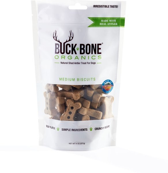 Buck Bone Organics Antler Dog Biscuits - Intensery