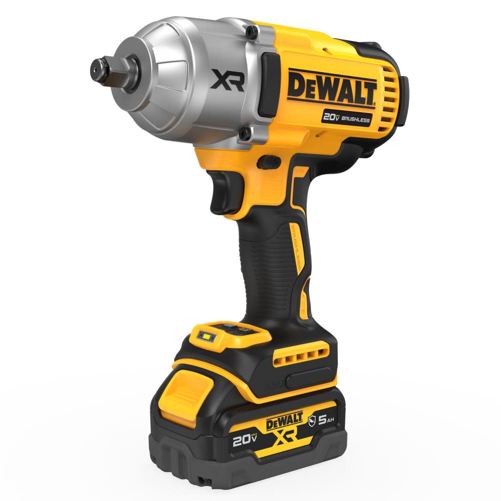 DEWALT 20V MAX XR 1/2 High Torque Impact Wrench with Hog Ring Anvil Kit - Intensery
