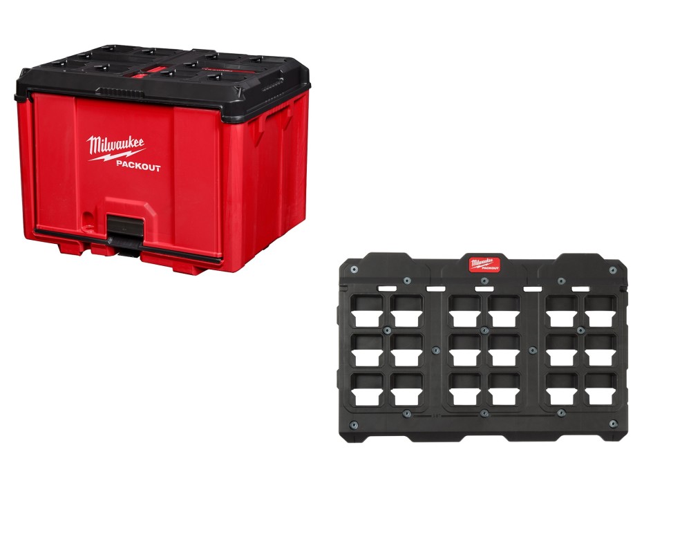 Milwaukee PACKOUT Cabinet and Large Wall Plate Bundle 48-22-8445-8487 from Milwaukee - Intensery