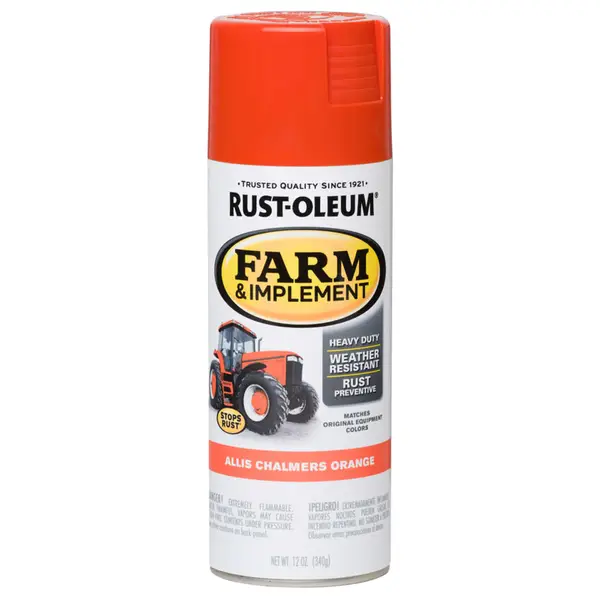 Rust-Oleum Farm and Implement Allis Chalmers Orange Spray Paint - Intensery