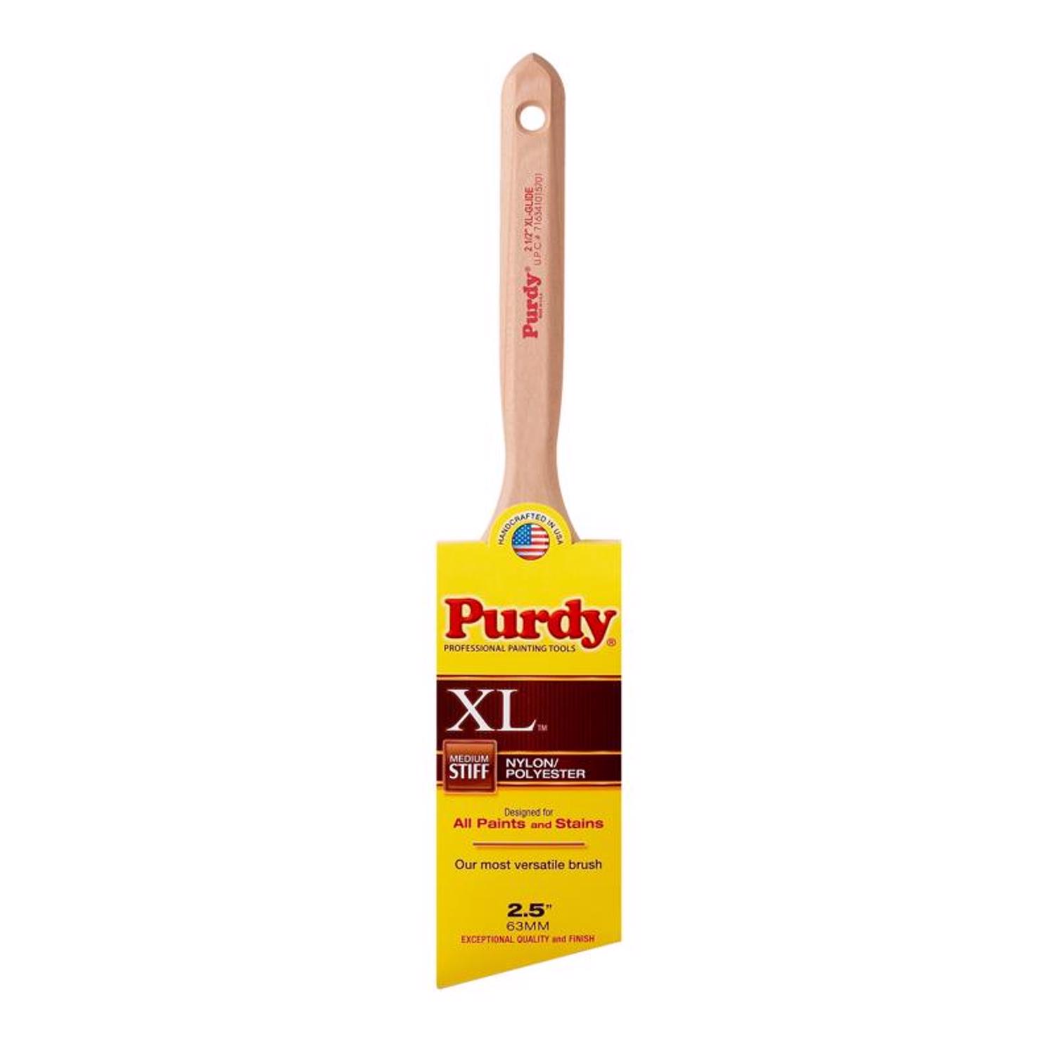 Purdy XL Glide 2-1/2 in. Medium Stiff Angle Trim Paint Brush - Intensery