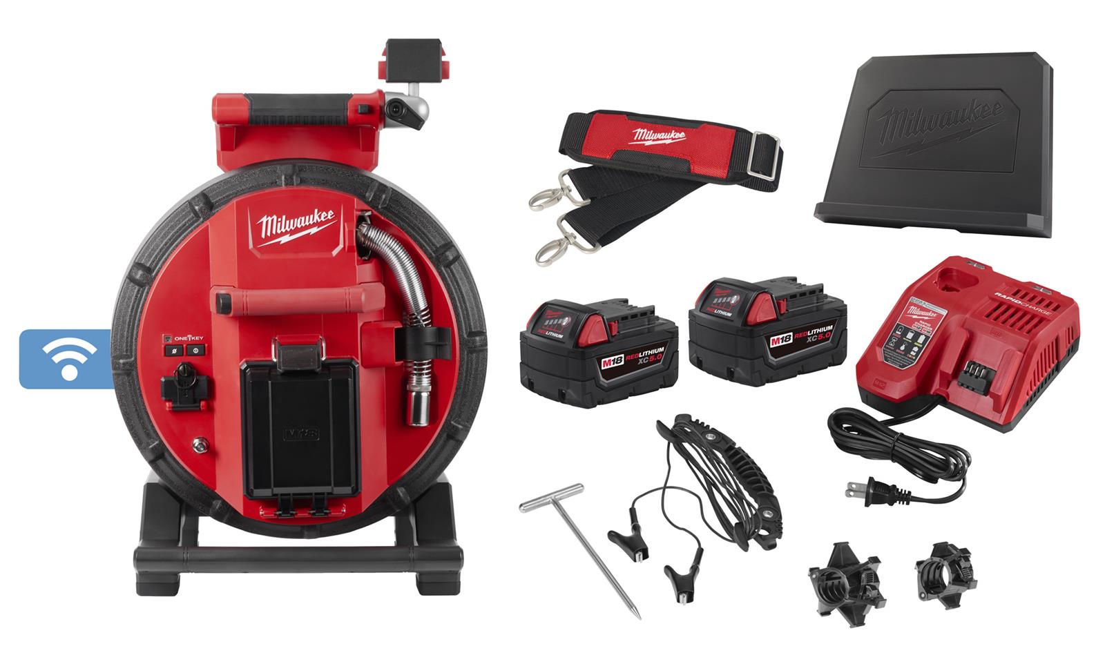 Milwaukee Tool 2972-22 Milwaukee M18 Flexible Pipeline Inspection Scope System - Intensery