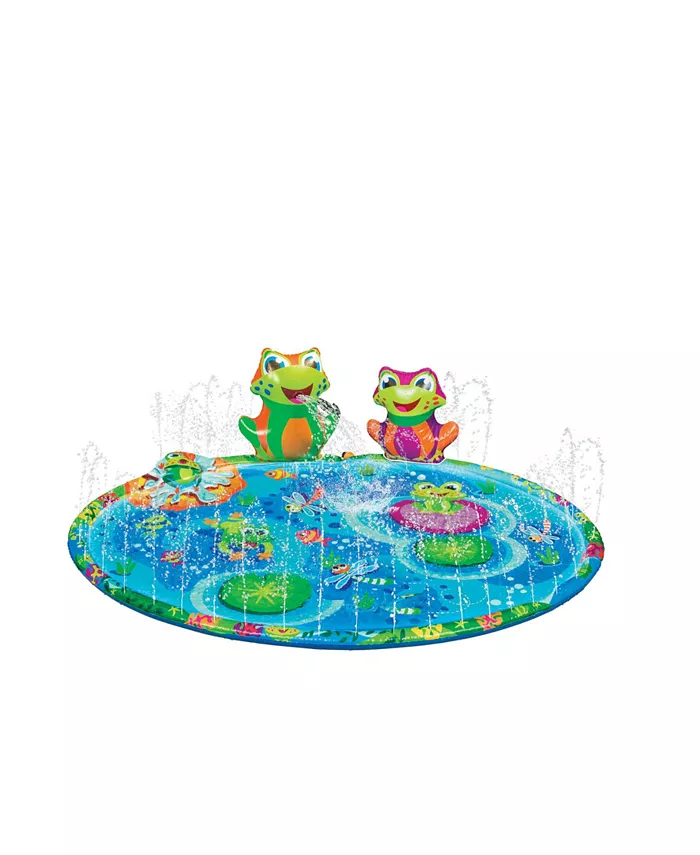 Banzai Froggy Pond Splash Mat Sprinkler - Outdoor Toy - Intensery