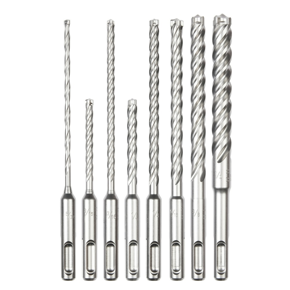 Milwaukee SDS Plus MX4™ 4 Cutter Drill Bit Kit 8pc - Intensery