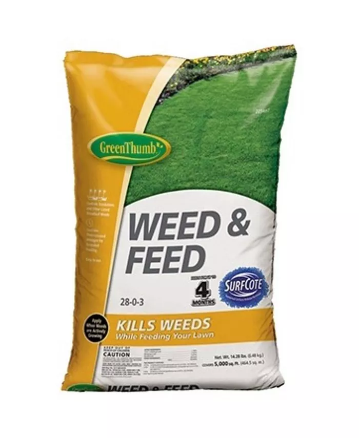 Green Thumb Weed and Feed Lawn Fertilizer With Surfcote - Intensery