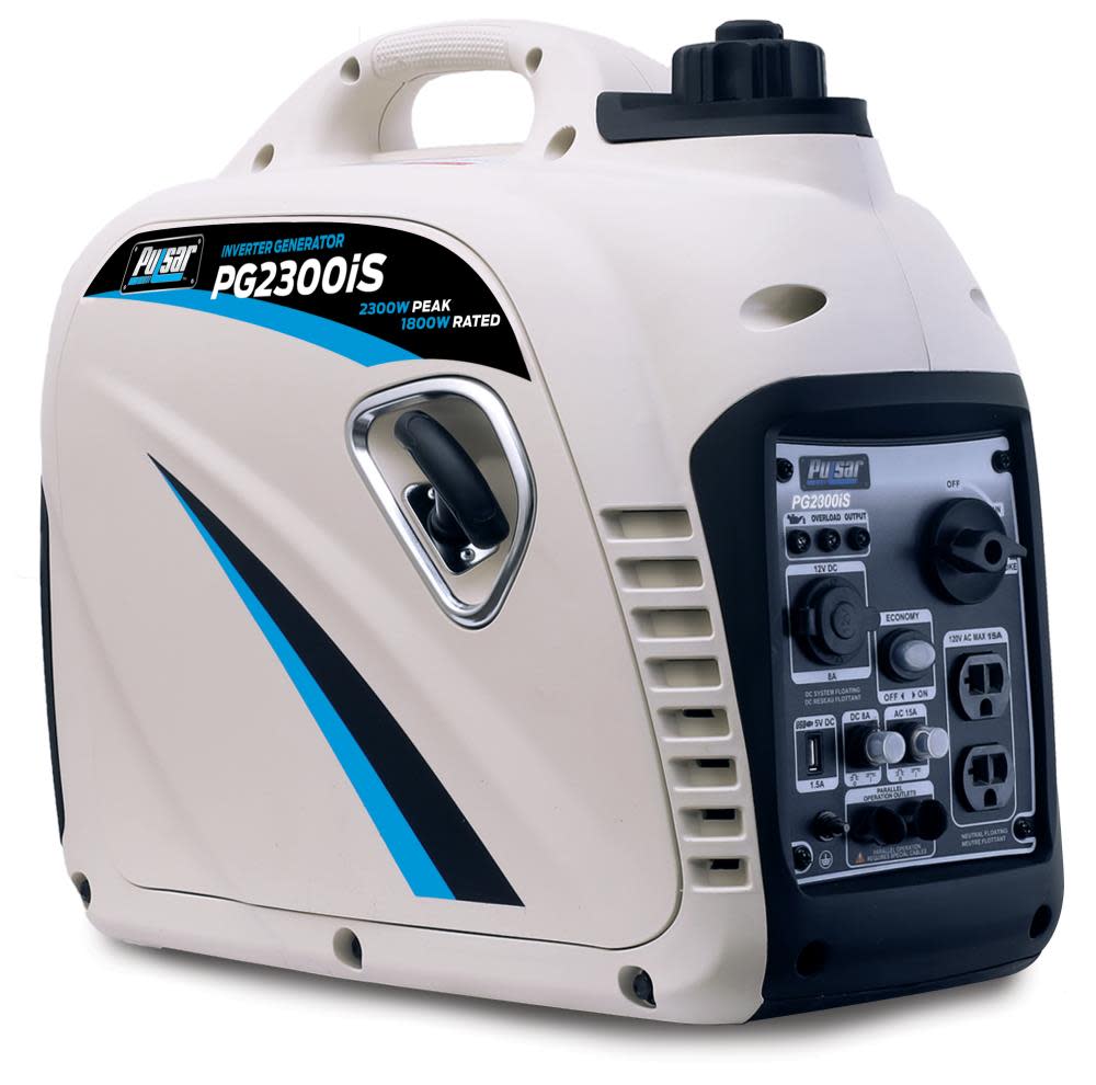 2，300-Watt/1，800-Watt Gasoline Powered Recoil Start Inverter Generator with CARB Compliant 80CC Ducar Engine - Intensery