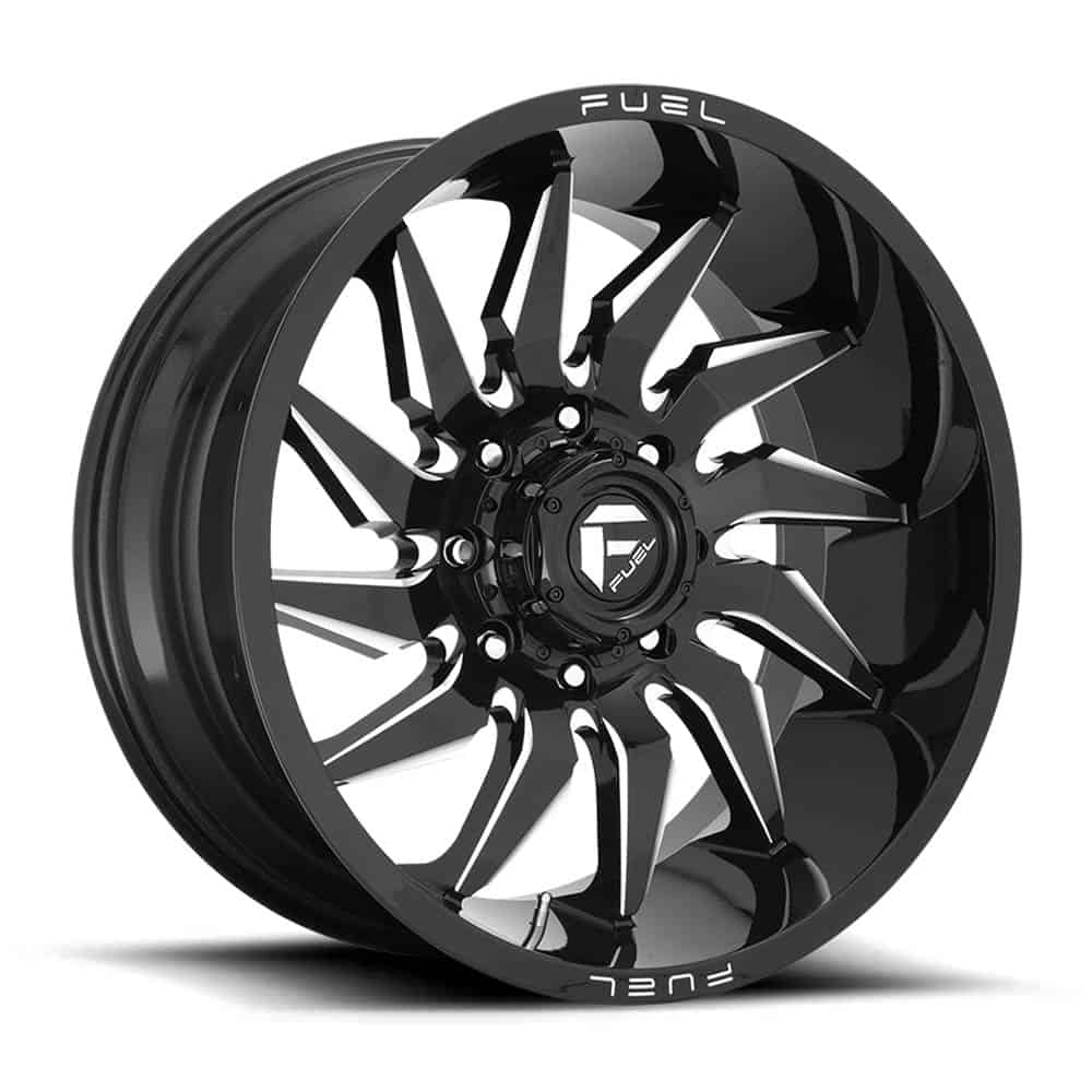 Fuel 1PC D744 SABER D744 20X9 5X5.5 GL-BLK-MIL 01MM - Intensery