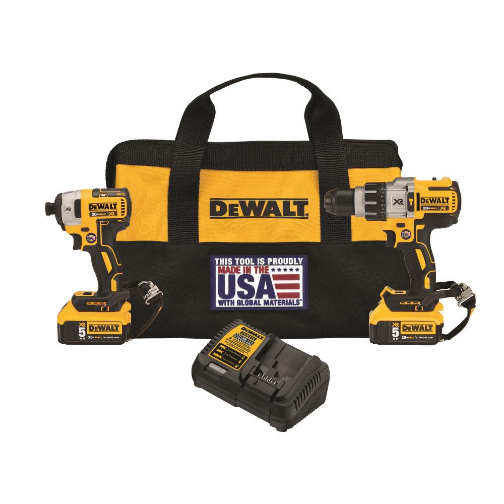 20V MAX* XR Hammerdrill/Impact Driver Combo Kit with LANYARD READY Attachment Points - Intensery
